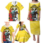 Personalised Melbourne Horse Racing Family Matching Puletasi and Hawaiian Shirt The Race That Stops The Nation
