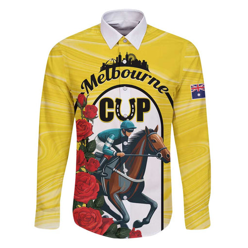 Personalised Melbourne Horse Racing Family Matching Puletasi and Hawaiian Shirt The Race That Stops The Nation