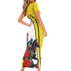 Personalised Melbourne Horse Racing Family Matching Short Sleeve Bodycon Dress and Hawaiian Shirt The Race That Stops The Nation