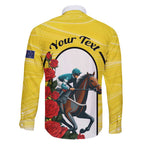 Personalised Melbourne Horse Racing Family Matching Summer Maxi Dress and Hawaiian Shirt The Race That Stops The Nation