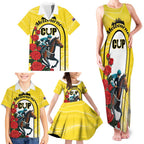 Personalised Melbourne Horse Racing Family Matching Tank Maxi Dress and Hawaiian Shirt The Race That Stops The Nation