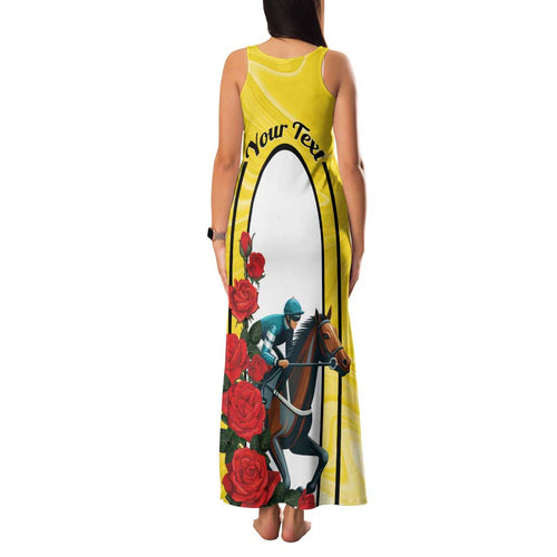 Personalised Melbourne Horse Racing Family Matching Tank Maxi Dress and Hawaiian Shirt The Race That Stops The Nation