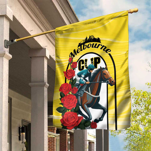 Personalised Melbourne Horse Racing Garden Flag The Race That Stops The Nation