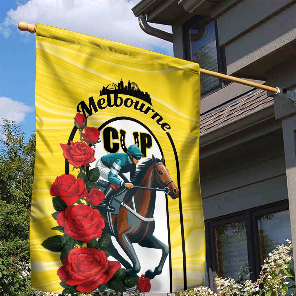 Personalised Melbourne Horse Racing Garden Flag The Race That Stops The Nation