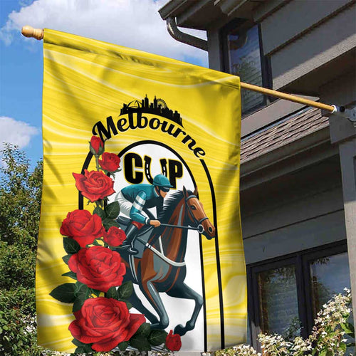 Personalised Melbourne Horse Racing Garden Flag The Race That Stops The Nation