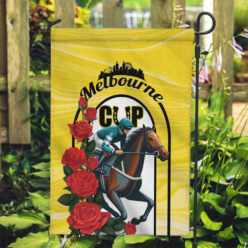 Personalised Melbourne Horse Racing Garden Flag The Race That Stops The Nation