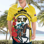 Personalised Melbourne Horse Racing Hawaiian Shirt The Race That Stops The Nation