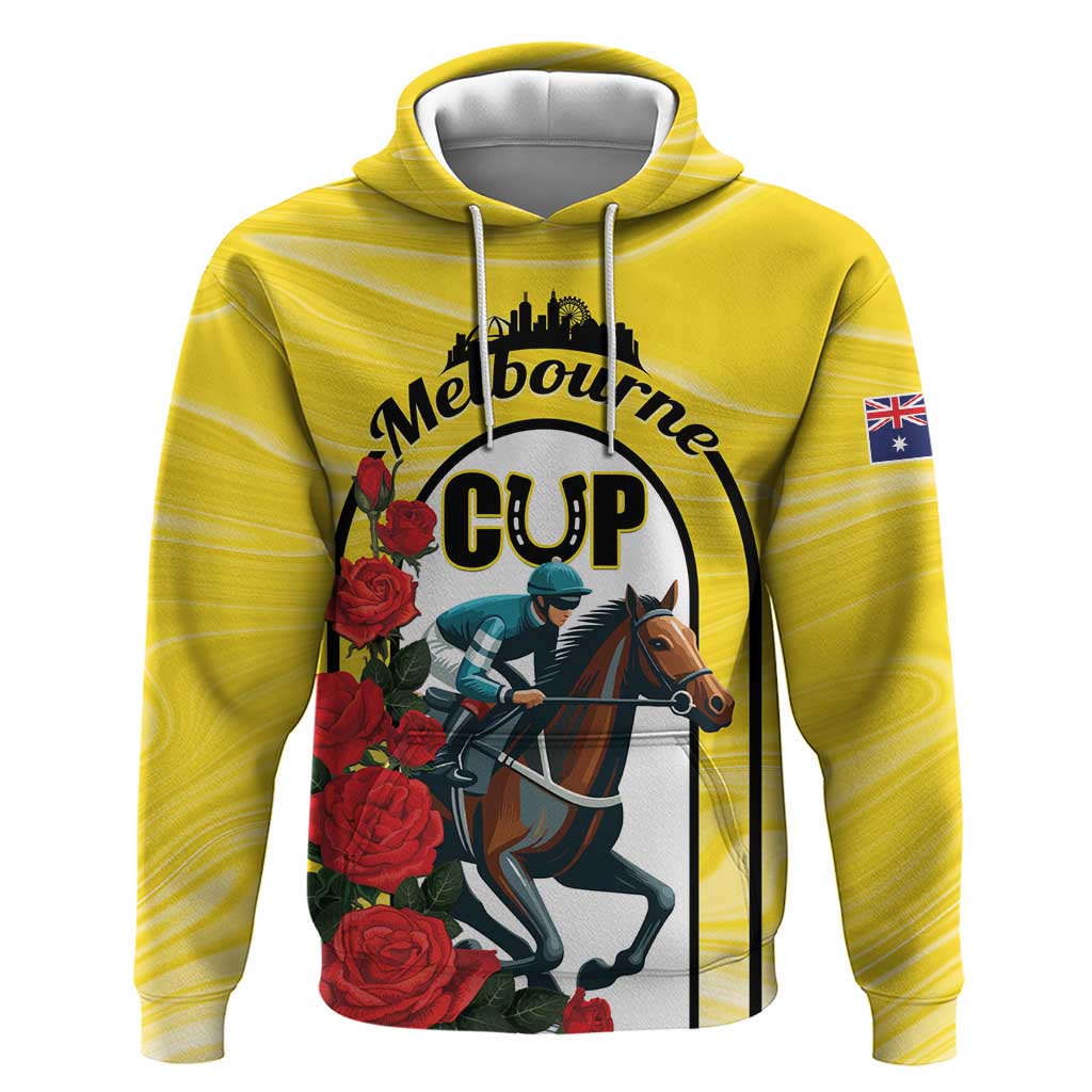 Personalised Melbourne Horse Racing Hoodie The Race That Stops The Nation