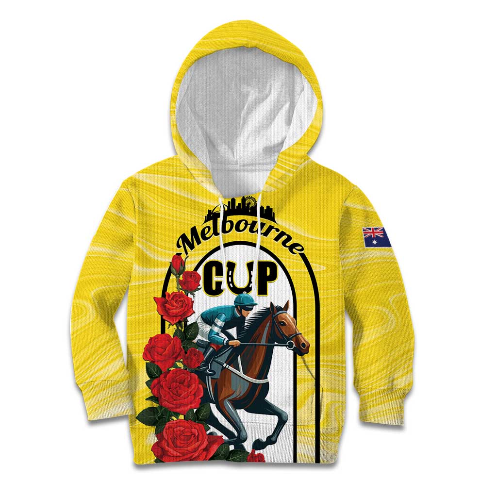 Personalised Melbourne Horse Racing Kid Hoodie The Race That Stops The Nation