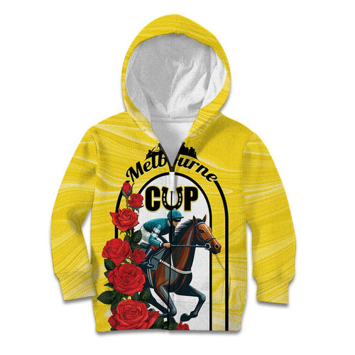 Personalised Melbourne Horse Racing Kid Hoodie The Race That Stops The Nation