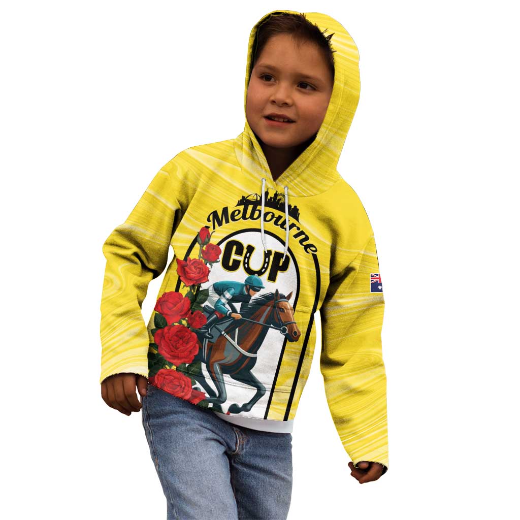 Personalised Melbourne Horse Racing Kid Hoodie The Race That Stops The Nation