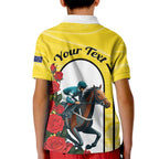 Personalised Melbourne Horse Racing Kid Polo Shirt The Race That Stops The Nation