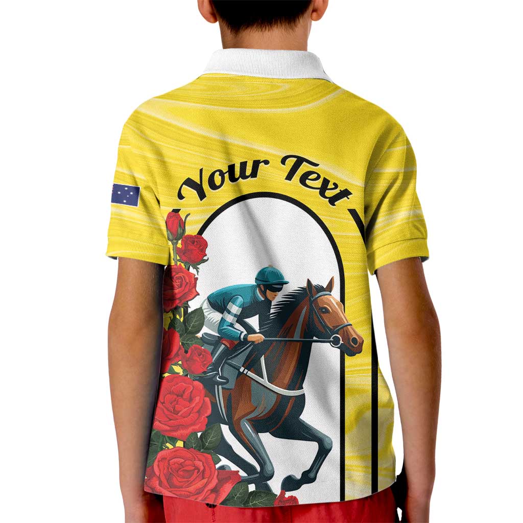 Personalised Melbourne Horse Racing Kid Polo Shirt The Race That Stops The Nation