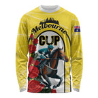Personalised Melbourne Horse Racing Long Sleeve Shirt The Race That Stops The Nation