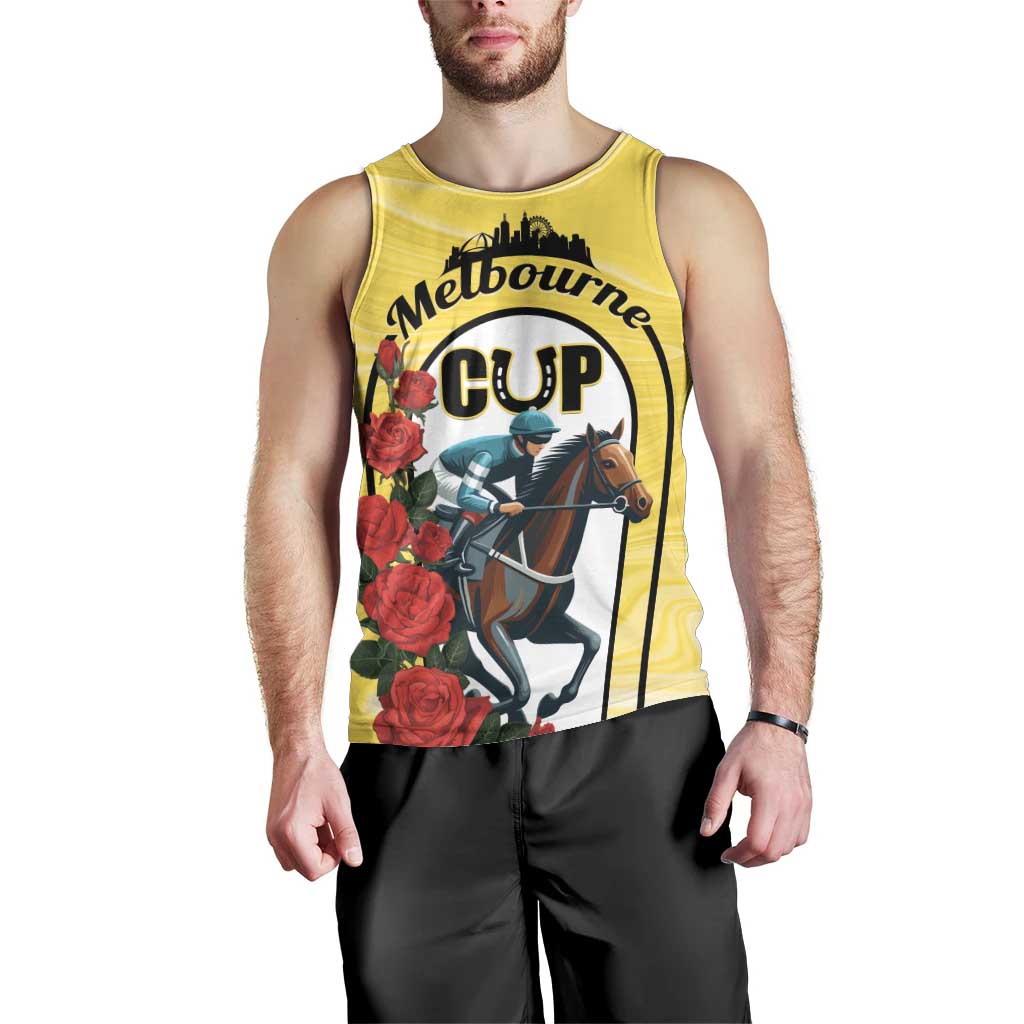 Personalised Melbourne Horse Racing Men Tank Top The Race That Stops The Nation
