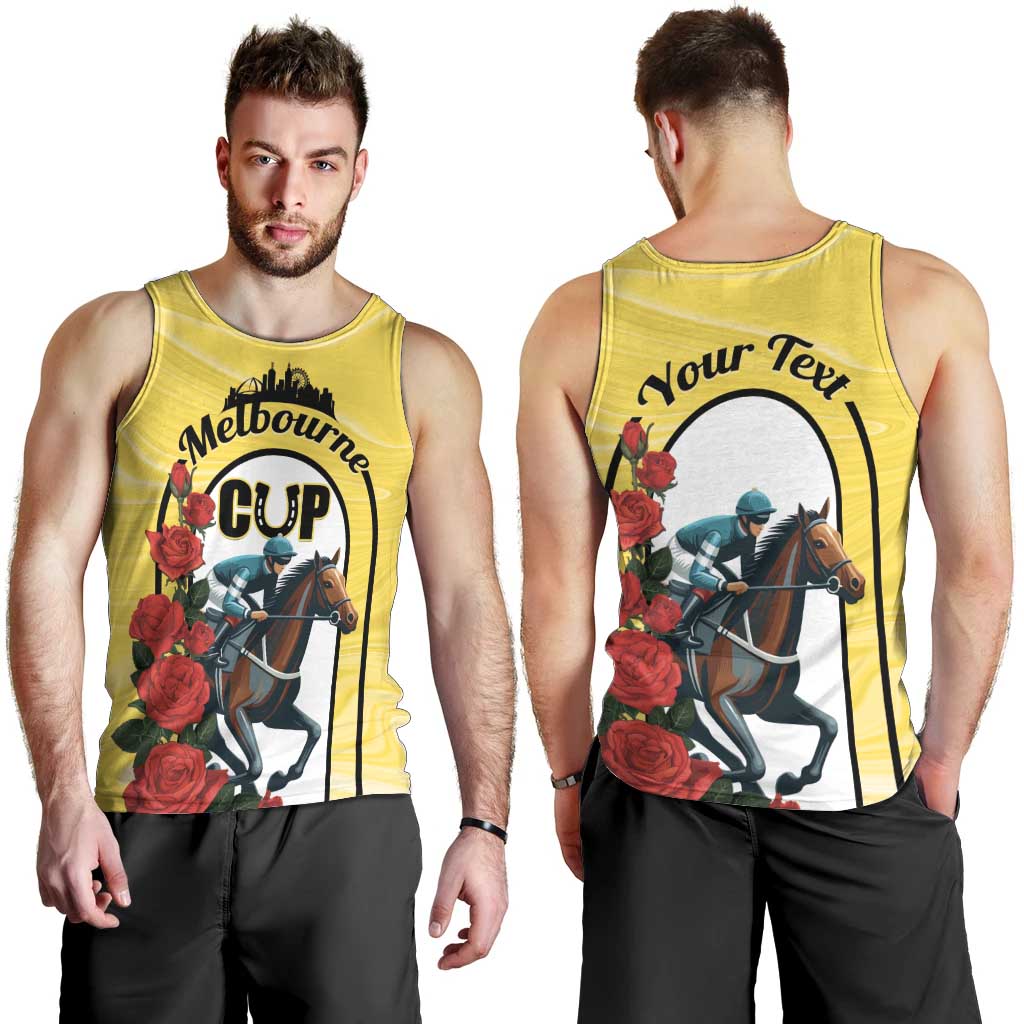 Personalised Melbourne Horse Racing Men Tank Top The Race That Stops The Nation