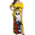 Personalised Melbourne Horse Racing Off Shoulder Maxi Dress The Race That Stops The Nation