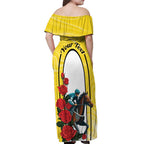 Personalised Melbourne Horse Racing Off Shoulder Maxi Dress The Race That Stops The Nation