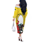 Personalised Melbourne Horse Racing Off The Shoulder Long Sleeve Dress The Race That Stops The Nation