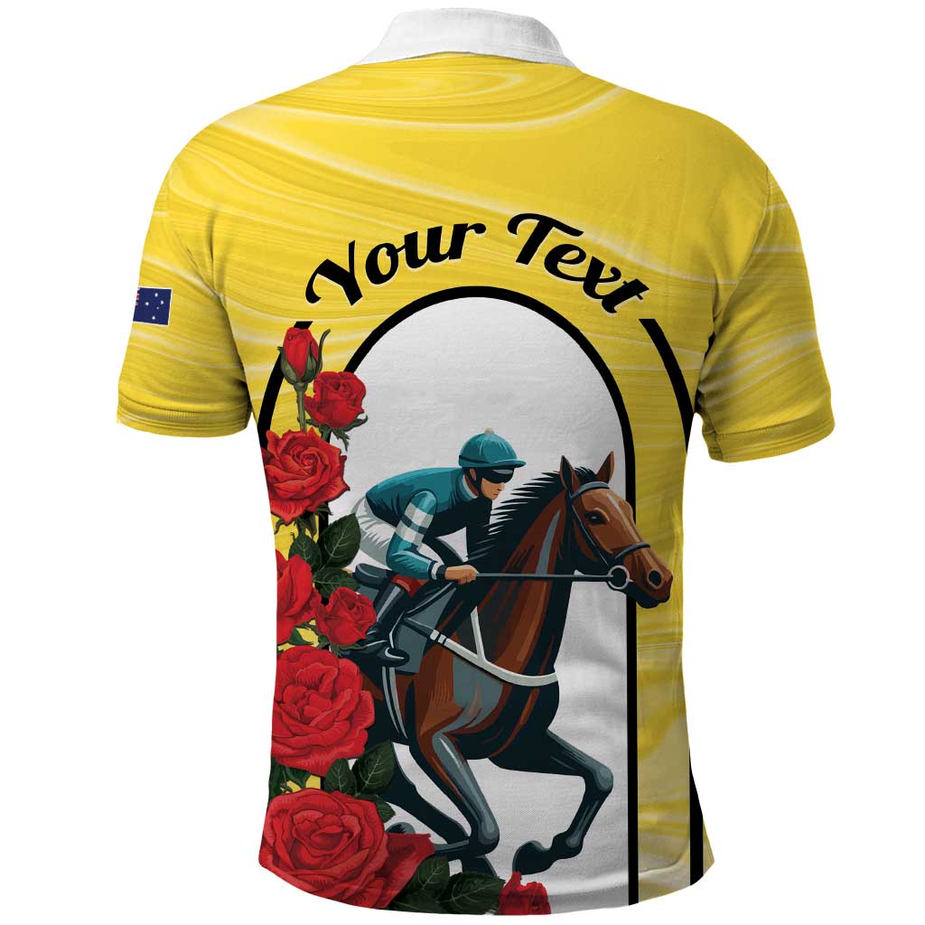 Personalised Melbourne Horse Racing Polo Shirt The Race That Stops The Nation