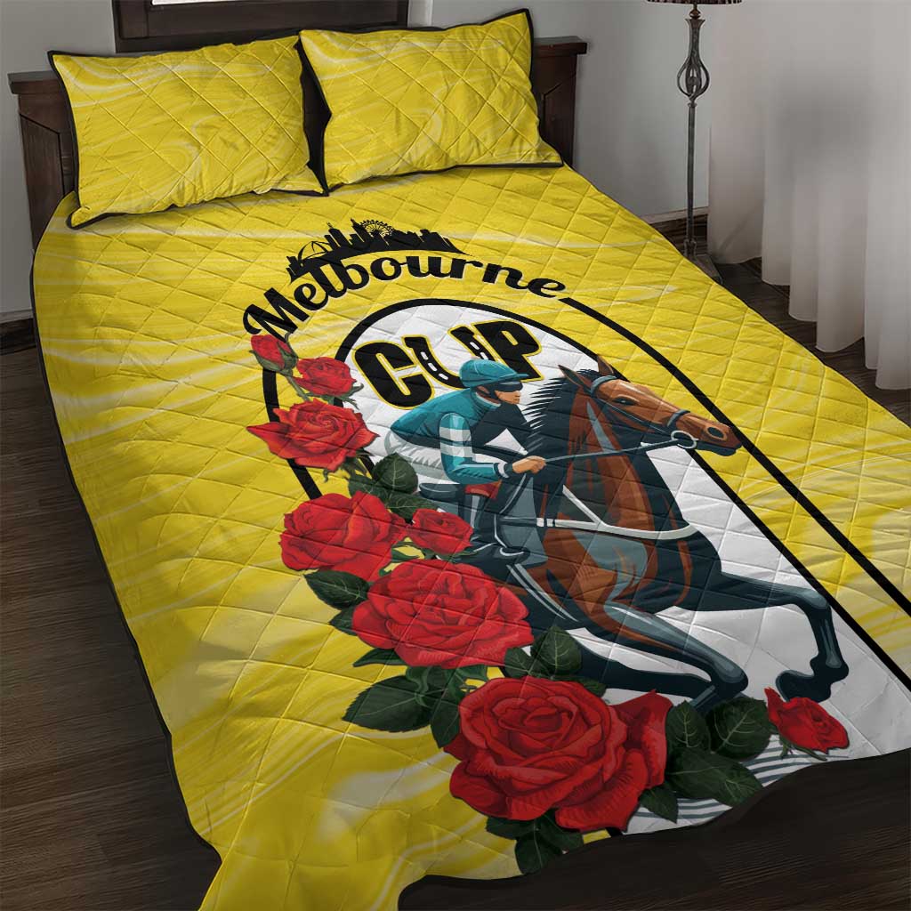 Personalised Melbourne Horse Racing Quilt Bed Set The Race That Stops The Nation