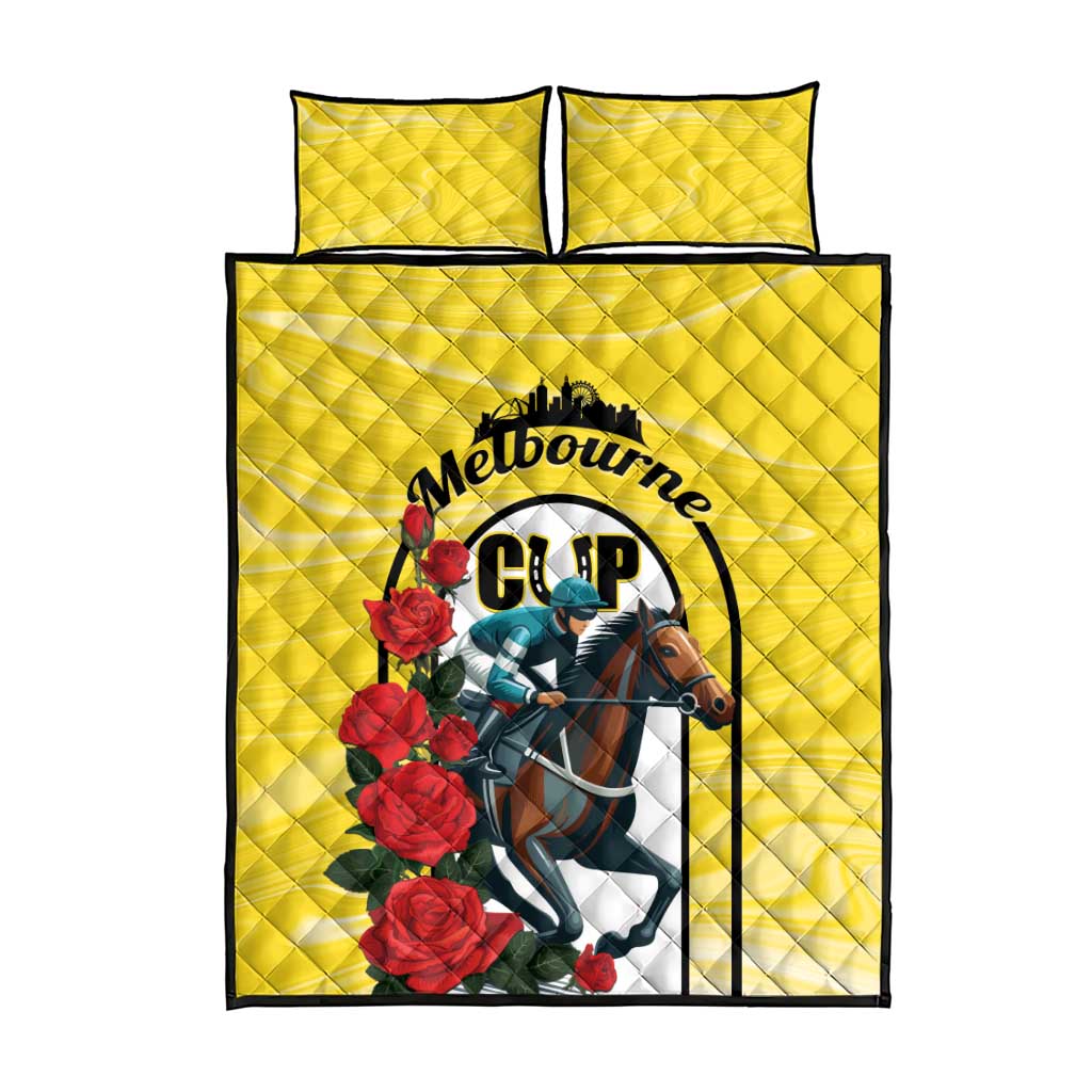 Personalised Melbourne Horse Racing Quilt Bed Set The Race That Stops The Nation