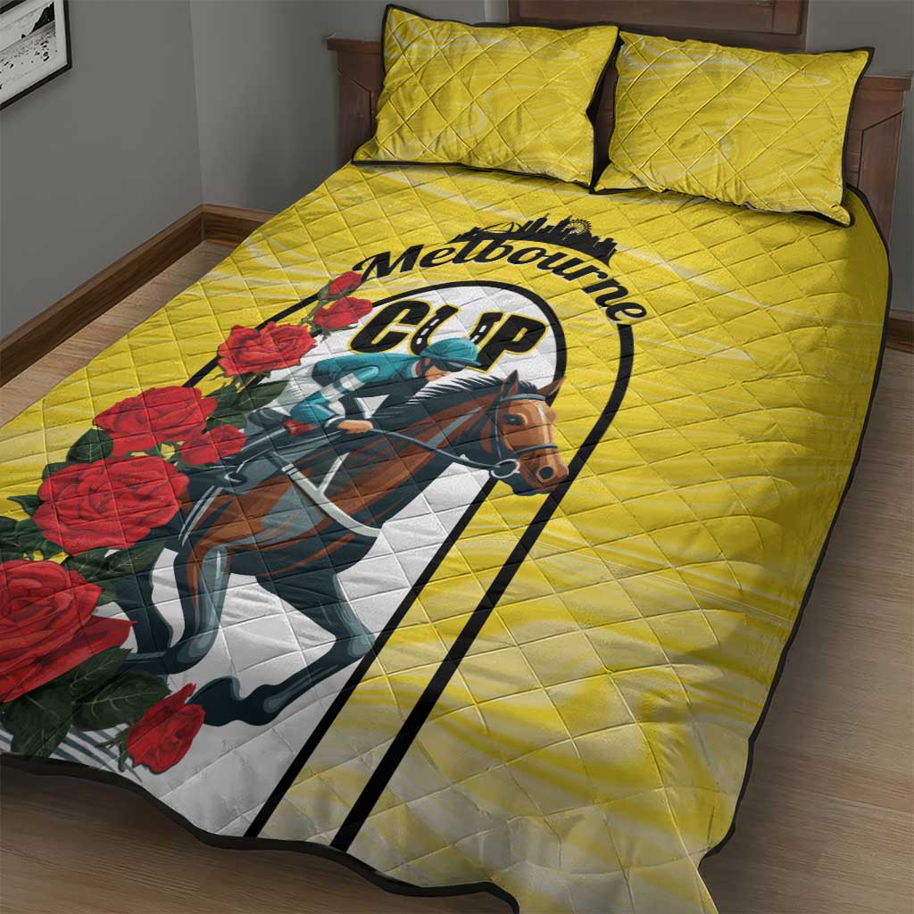Personalised Melbourne Horse Racing Quilt Bed Set The Race That Stops The Nation