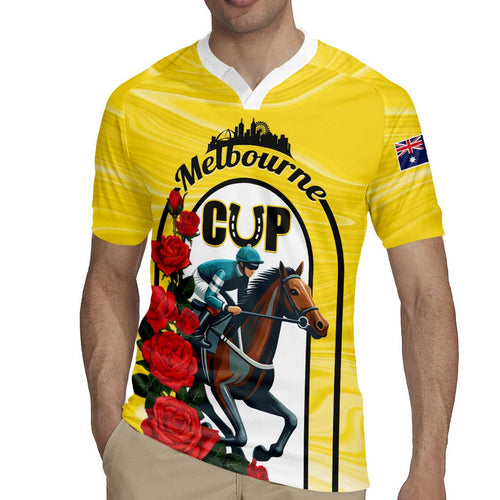 Personalised Melbourne Horse Racing Rugby Jersey The Race That Stops The Nation