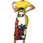 Personalised Melbourne Horse Racing Short Sleeve Bodycon Dress The Race That Stops The Nation