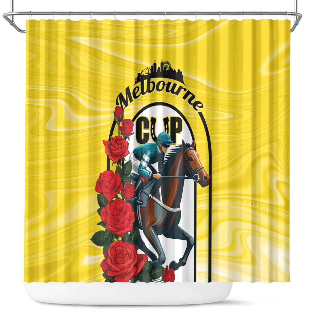 Personalised Melbourne Horse Racing Shower Curtain The Race That Stops The Nation