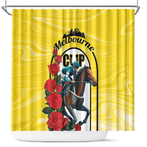 Personalised Melbourne Horse Racing Shower Curtain The Race That Stops The Nation