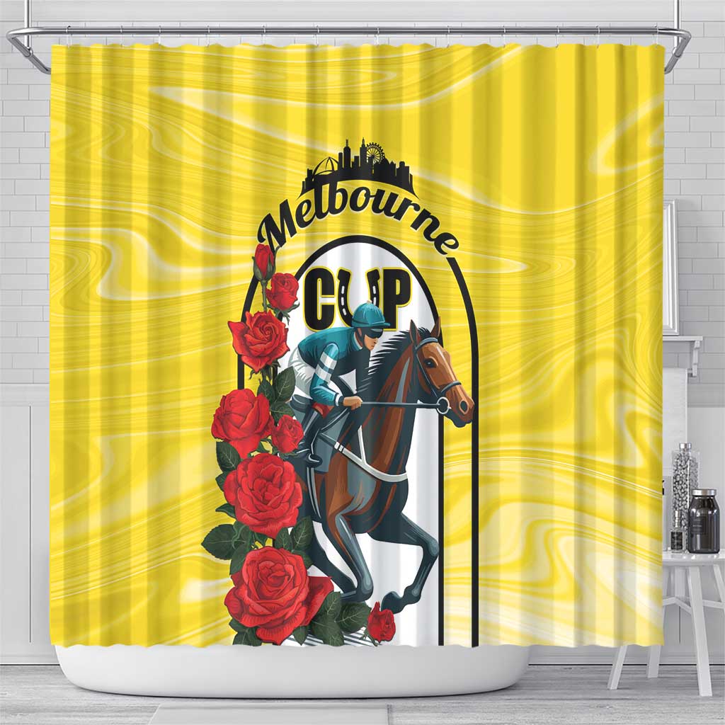 Personalised Melbourne Horse Racing Shower Curtain The Race That Stops The Nation