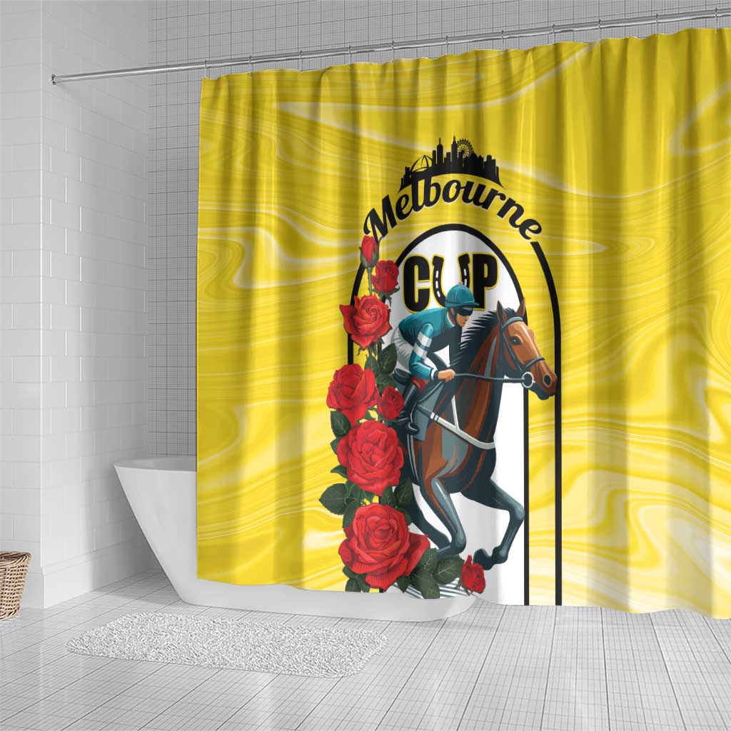 Personalised Melbourne Horse Racing Shower Curtain The Race That Stops The Nation