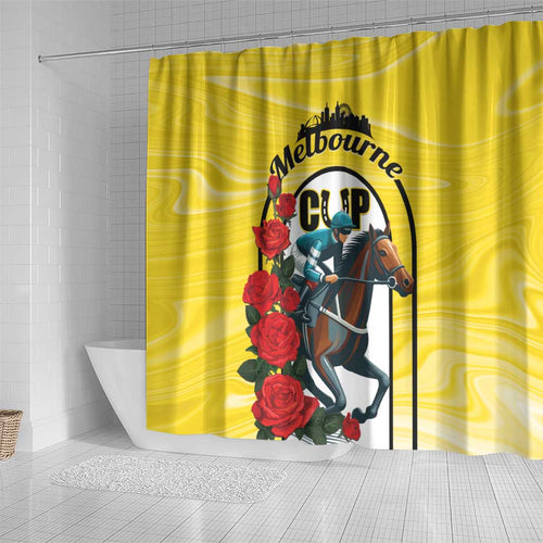 Personalised Melbourne Horse Racing Shower Curtain The Race That Stops The Nation