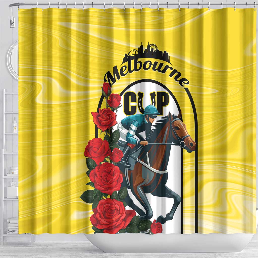 Personalised Melbourne Horse Racing Shower Curtain The Race That Stops The Nation