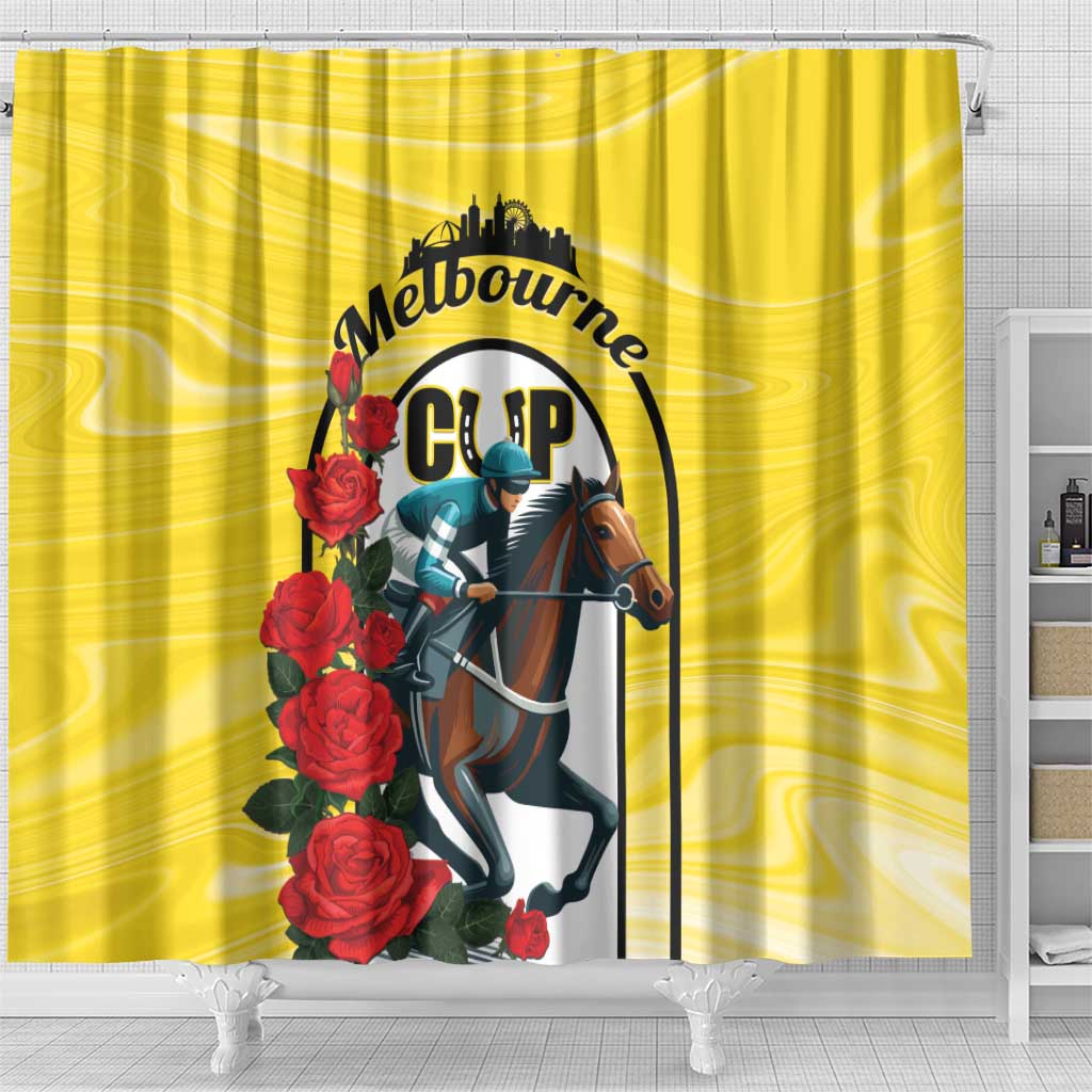 Personalised Melbourne Horse Racing Shower Curtain The Race That Stops The Nation