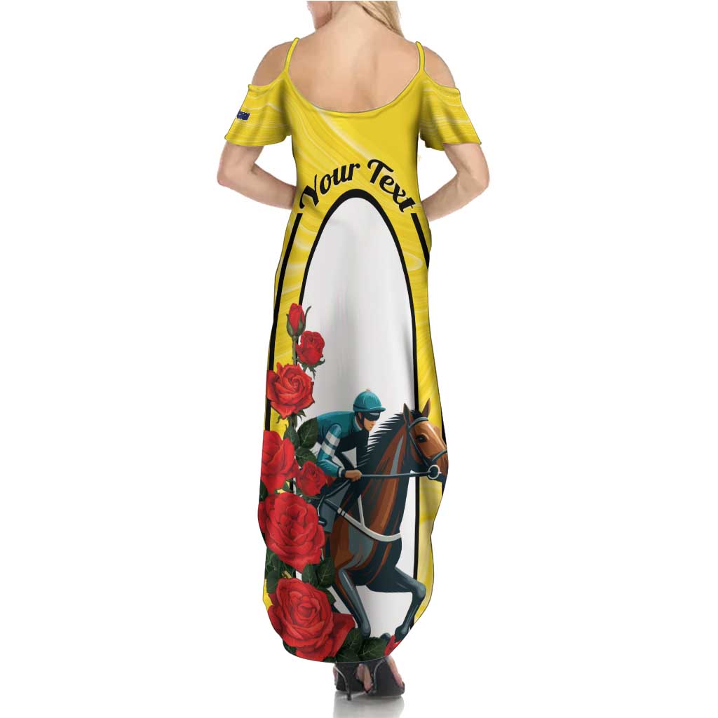 Personalised Melbourne Horse Racing Summer Maxi Dress The Race That Stops The Nation