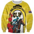 Personalised Melbourne Horse Racing Sweatshirt The Race That Stops The Nation