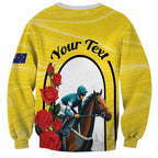 Personalised Melbourne Horse Racing Sweatshirt The Race That Stops The Nation