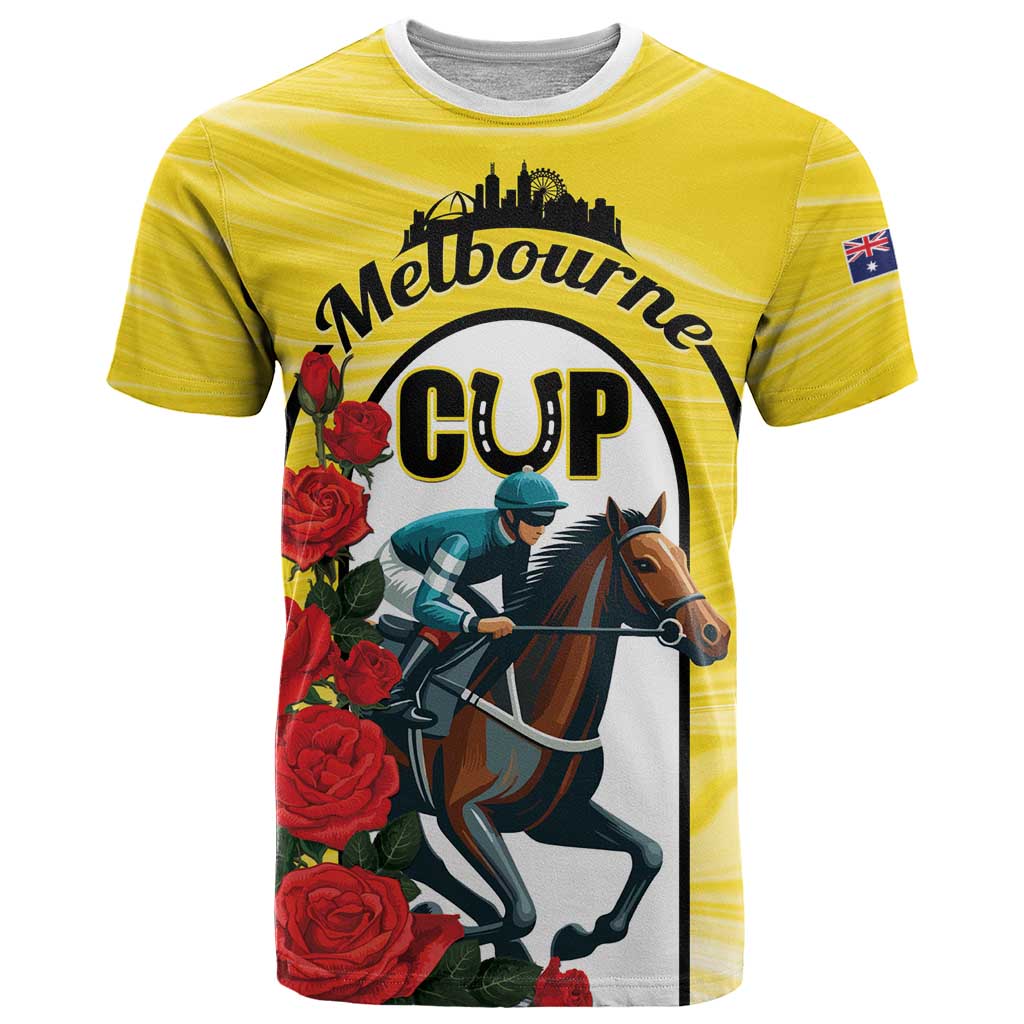 Personalised Melbourne Horse Racing T Shirt The Race That Stops The Nation