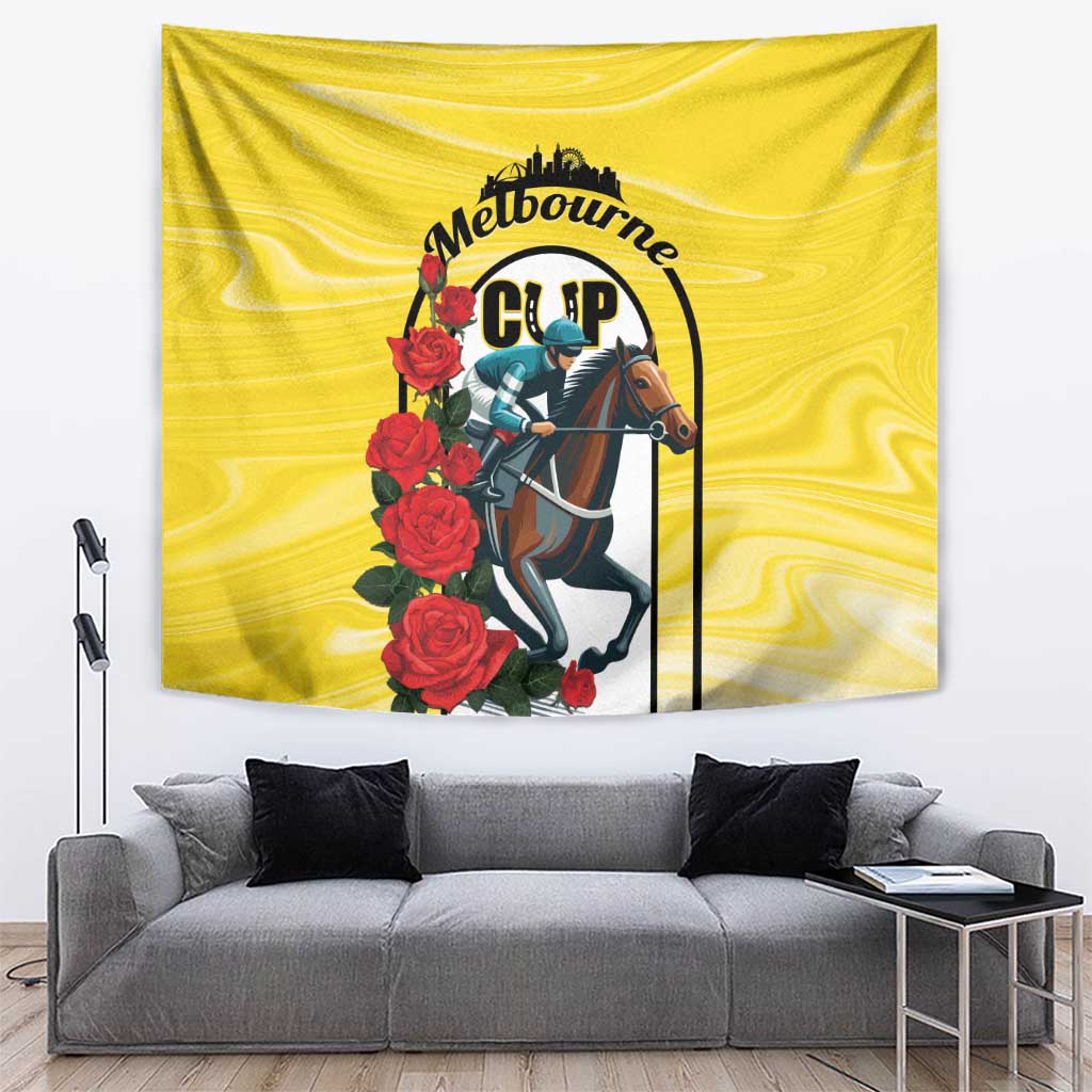 Personalised Melbourne Horse Racing Tapestry The Race That Stops The Nation