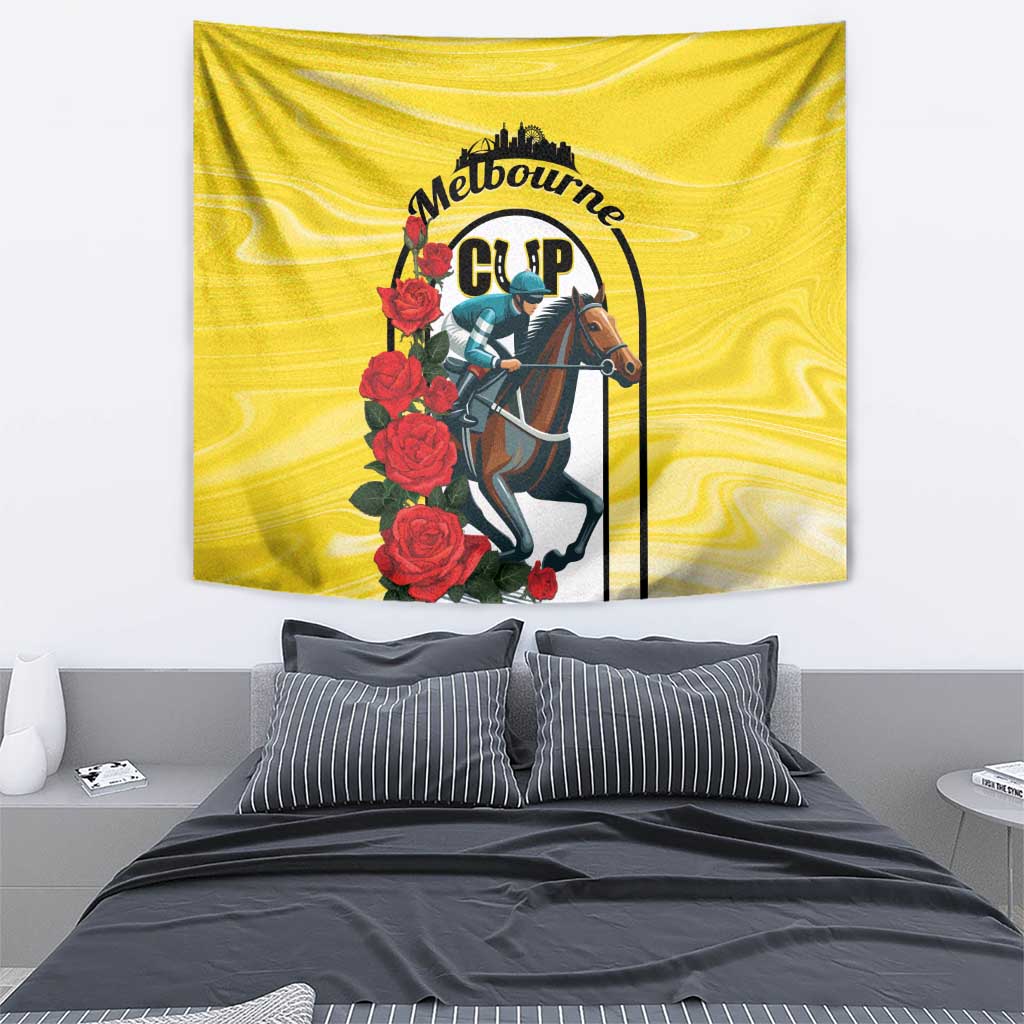 Personalised Melbourne Horse Racing Tapestry The Race That Stops The Nation