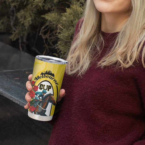 Personalised Melbourne Horse Racing Tumbler Cup The Race That Stops The Nation