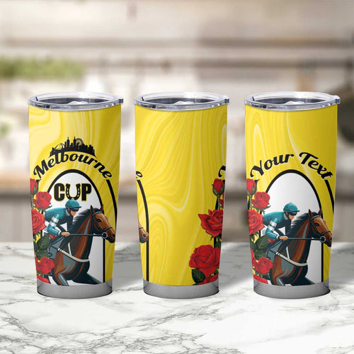 Personalised Melbourne Horse Racing Tumbler Cup The Race That Stops The Nation