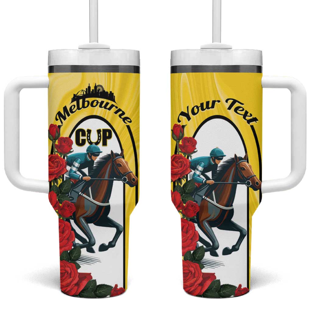 Personalised Melbourne Horse Racing Tumbler With Handle The Race That Stops The Nation