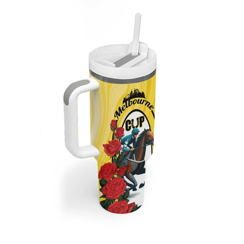 Personalised Melbourne Horse Racing Tumbler With Handle The Race That Stops The Nation