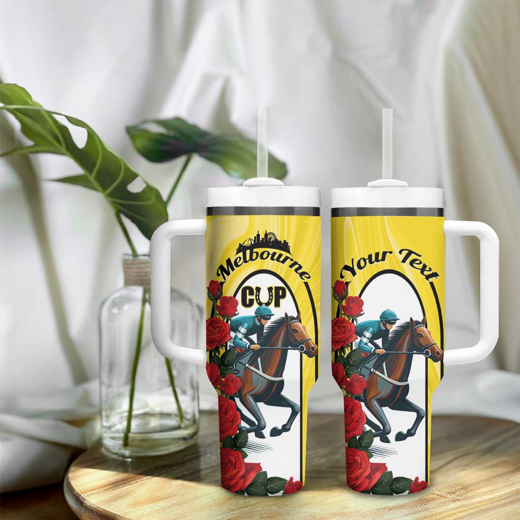Personalised Melbourne Horse Racing Tumbler With Handle The Race That Stops The Nation