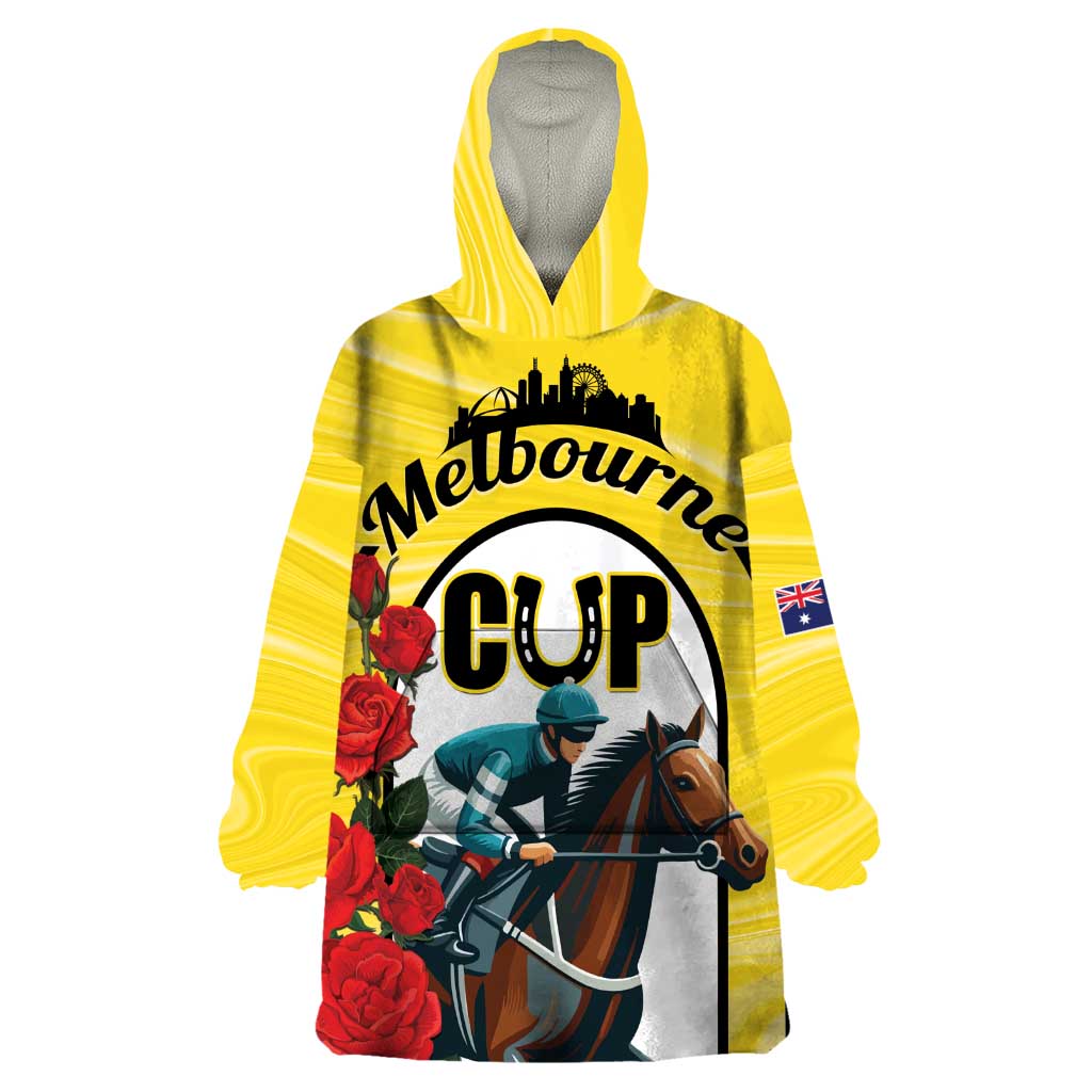 Personalised Melbourne Horse Racing Wearable Blanket Hoodie The Race That Stops The Nation