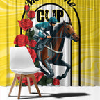 Personalised Melbourne Horse Racing Window Curtain The Race That Stops The Nation
