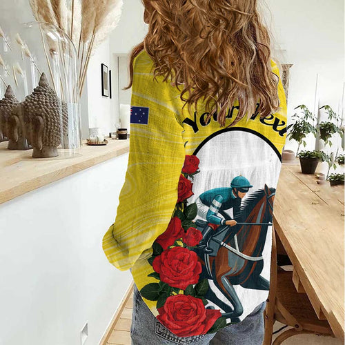 Personalised Melbourne Horse Racing Women Casual Shirt The Race That Stops The Nation